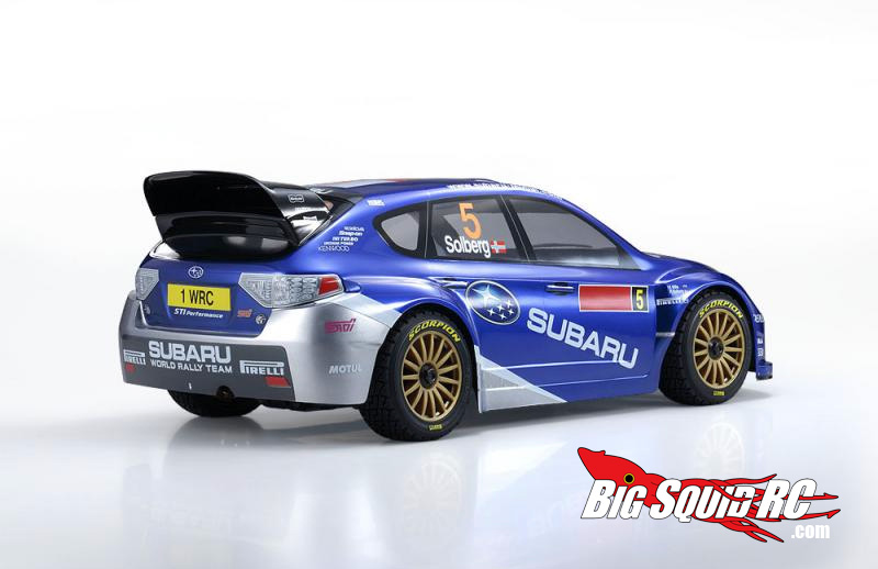 The DRX rally car is currently available in very detailed Subaru livery