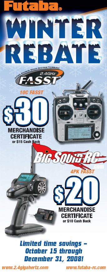 Futaba Winter Rebates Big Squid RC RC Car And Truck News Reviews 