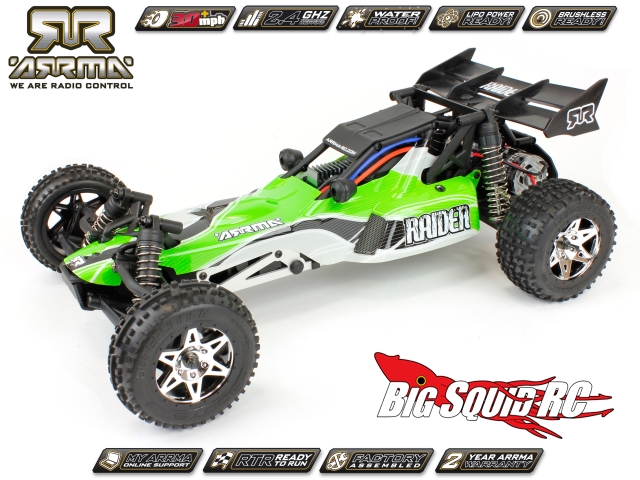 Arrma 1/10 RC Buggy car BodyShell Blue and Red Raider Grunge 2wd Brushed Desert 