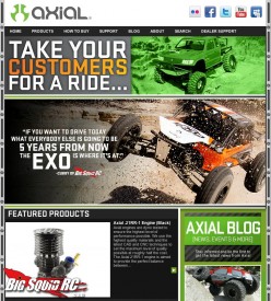 axial web page shot