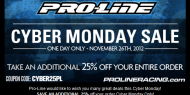 Cyber Monday Sale at Pro-Line Racing