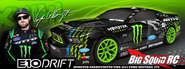 HPI E10 Drift Vaughn Gittin Jr. Monster Energy Nitto Tire Ford Mustang RTR