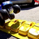 Tamiya Clodbuster crushing cars