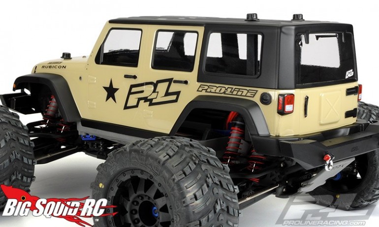 Pro-Line Jeep Wrangler Unlimited Rubicon Clear Monster Truck Body