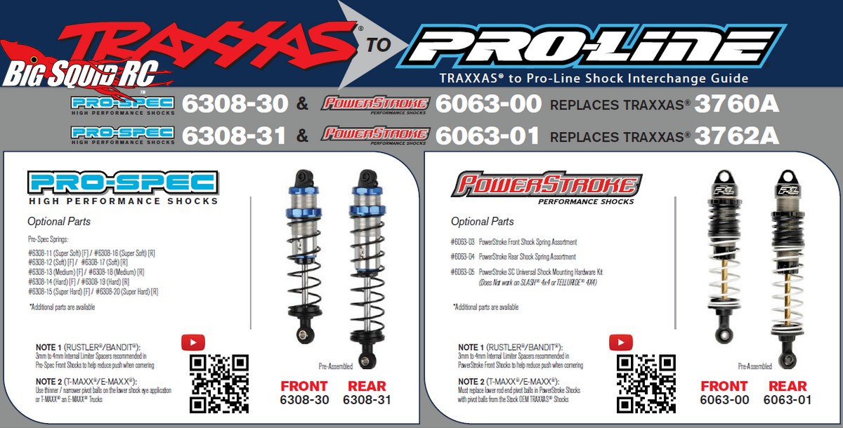 Proline Tire Chart