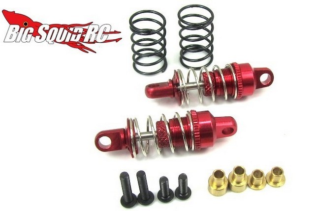 GPM - Ammortizzatore Anteriore Regolabile In Alluminio (37mm) Per Traxxas Latrax Rally, 1 Paio, Grigio Argento (LTX337F-GS-S)