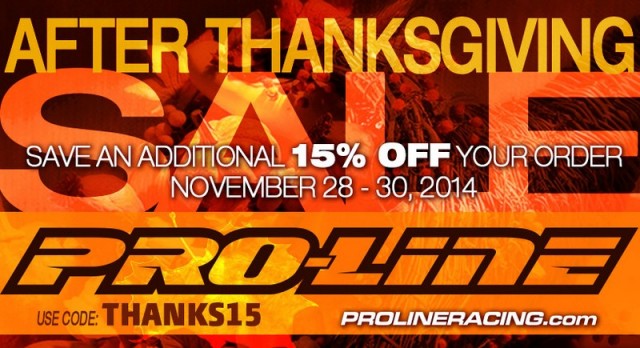 Pro-Line thanksgiving sale