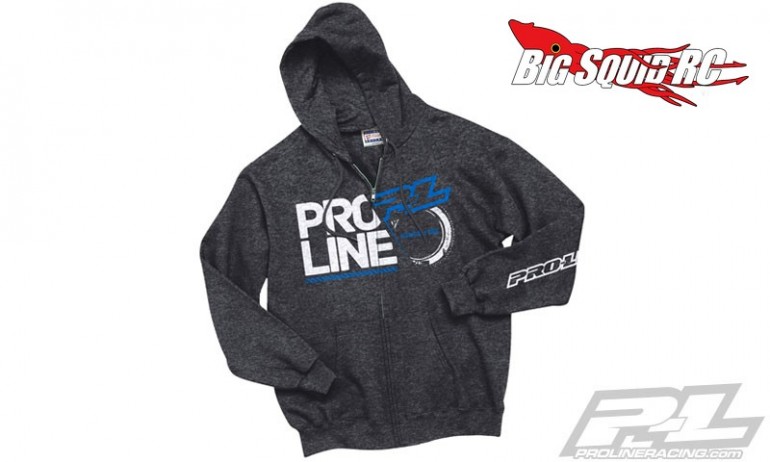 Pro-Line Stacked Charcoal Heather Zip-up Hoodie