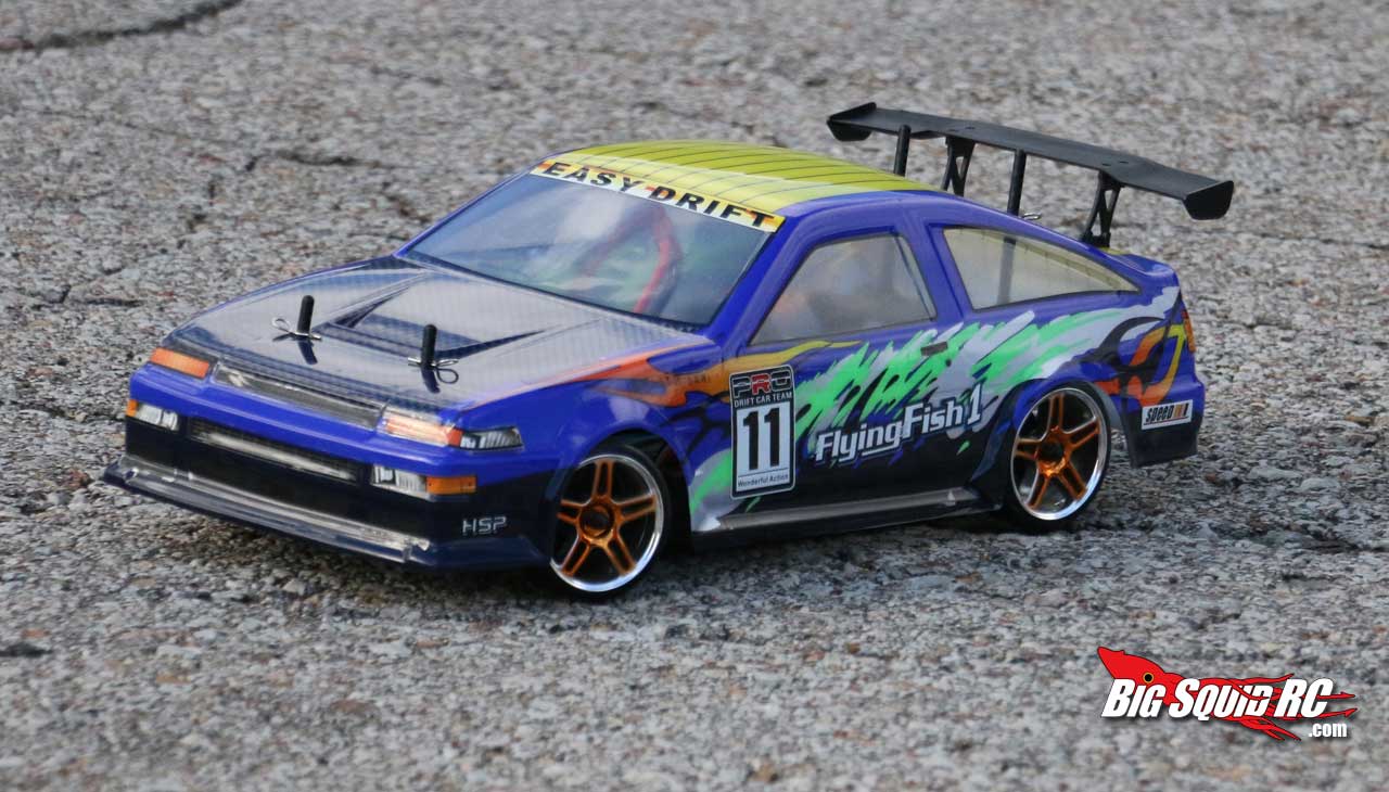 rc flying fish drift car