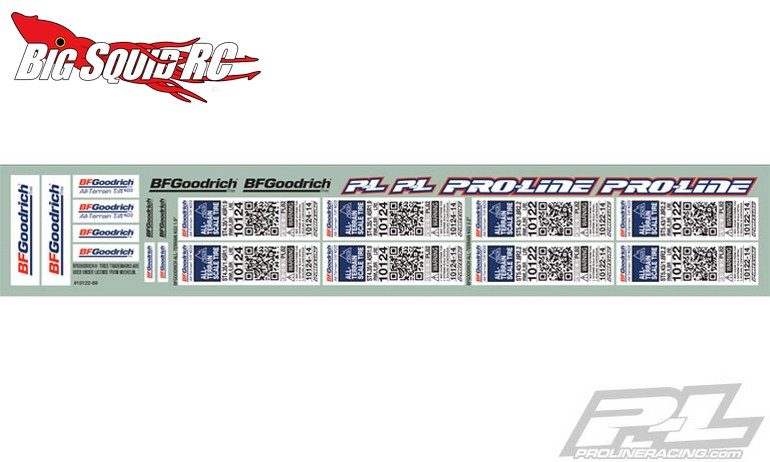 Pro-Line Scale Tire Decals