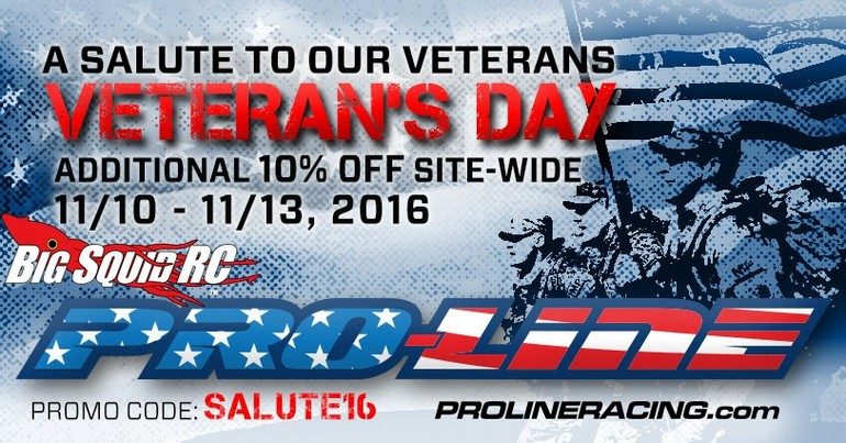 Pro-Line Veteran's Day Sale