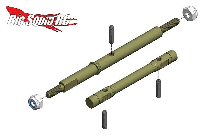 MIP 13.5 Aluminum Race Shaft Set TLR 22-4 2.0