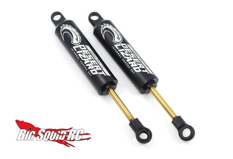 Yeah Racing Desert Lizard 100mm Two-Stage Internal Shocks (Gun Metal) – Pair For RC Crawler
