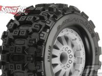 Pro-Line Badlands MX28 2.8 Stone Grey Wheels