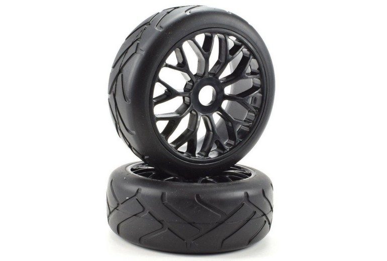 Apex RC Products 8th On-Road Pre-Mounted Super Grip Tire Set