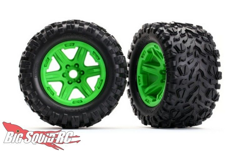 Traxxas E-Revo Wheels Tires Green