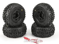 Pro-Line Badlands SC M2 Tires Split Six Mounted Four Pack Wheels