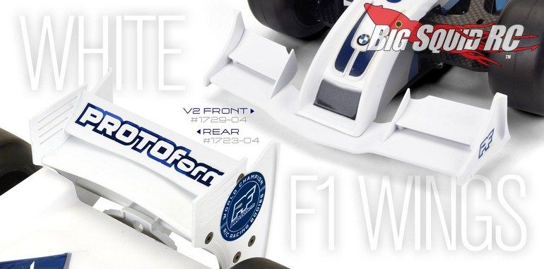 PROTOform White F1 Formula 1 Wings