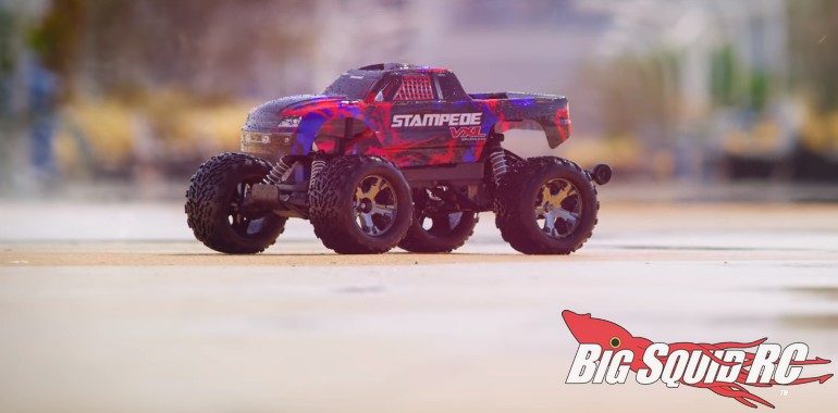 Traxxas Stampede VXL Red Green Video