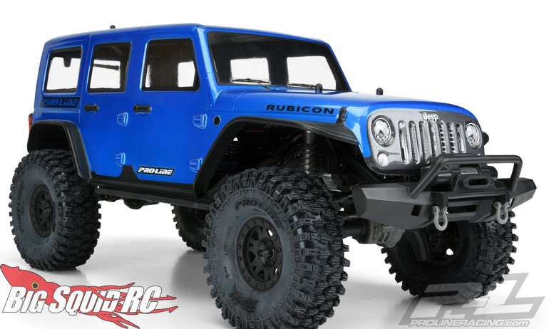 Pro Line Pre Painted Blue Jeep Wrangler Unlimited Rubicon Body Big Squid Rc Rc Car And Truck News Reviews Videos And More