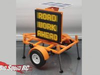 Exclusive RC 1/14 Scale Construction DOT Sign Trailer