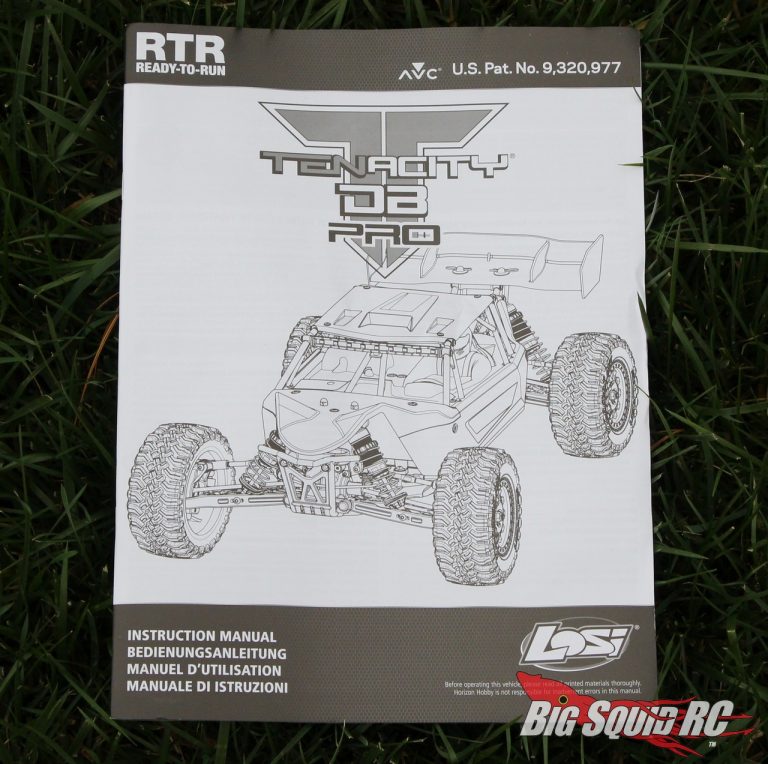 losi tenacity db pro manual