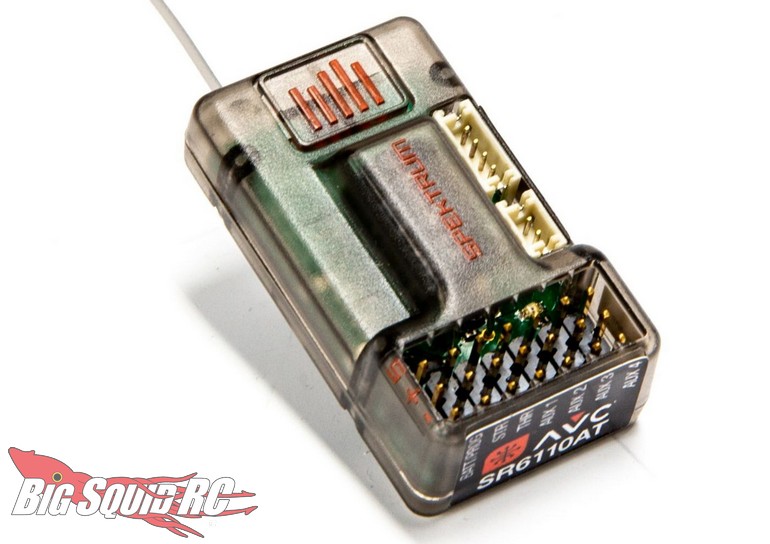 Récepteur Radio Spektrum SPMSR6110AT – 6 Canaux, Télémétrie, AVC – Pour Voitures RC, Bateaux, Véhicules Bas