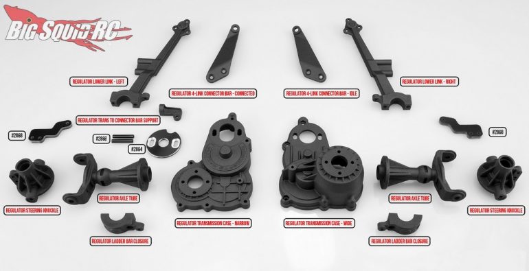JConcepts Option Parts for the Regulator Chassis Conversion Kit