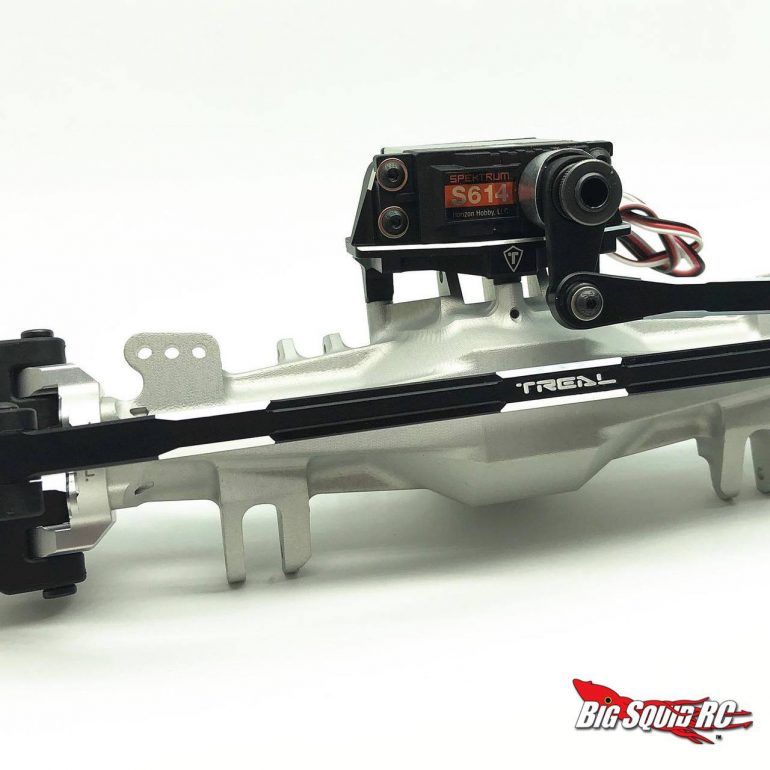 Treal Losi LMT Aluminum Steering Links - Black - Installed