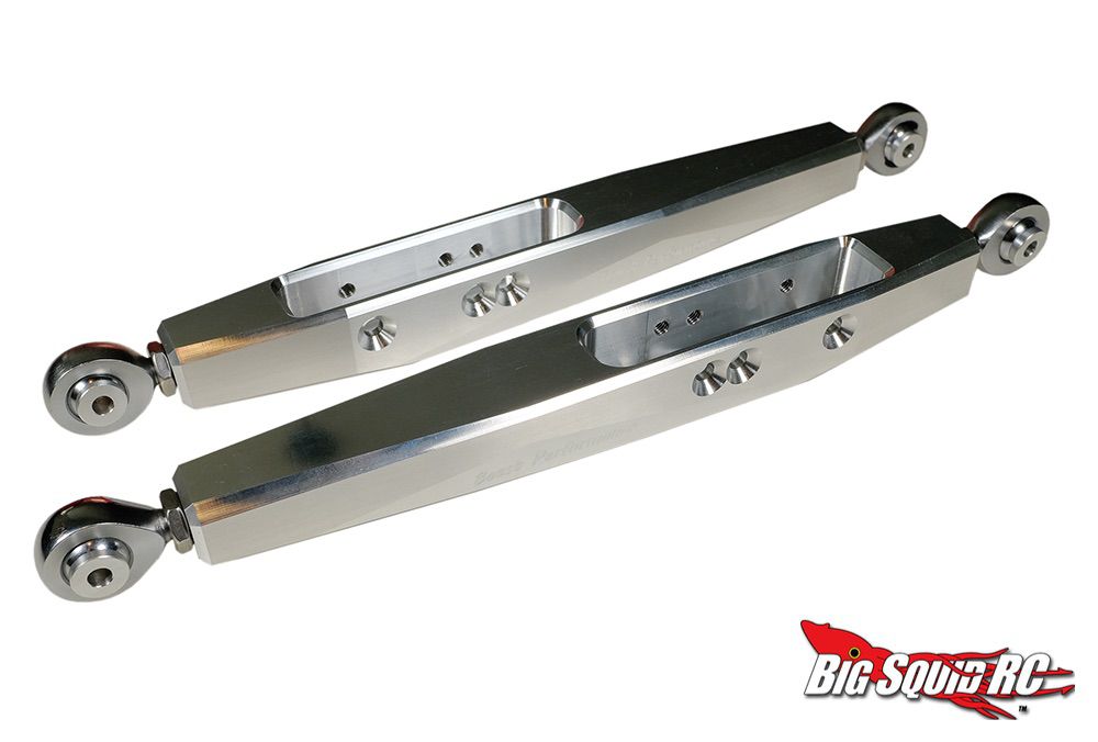 Aluminum RC Suspension Aluminum Rear Lower Trailing Arms For LOSI Super Baja Rey 2.0 – 2pcs Silver Alloy Upgrade, Adjustable Suspension, Stainless Steel Ends Off-road RC Truck Parts