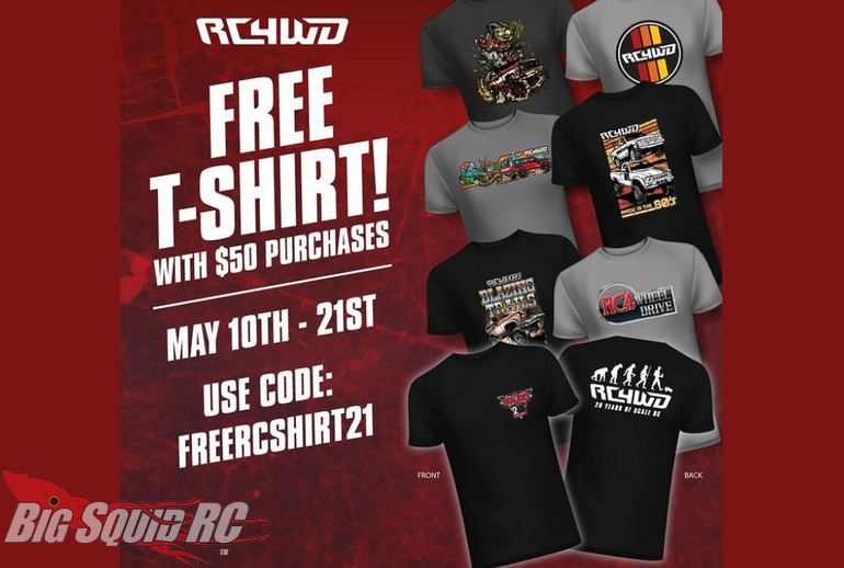 RC4WD Free T-Shirt Offer