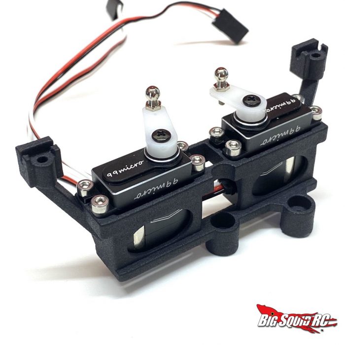 SCATOLA INGRANAGGIO ALU F&R SUPPORTO SERVO BLOCCO DIFF A 2 Speed Diff Lock Servo Mount 11pc Set Gpm Trx Trx4 Defender Trx6 Black
