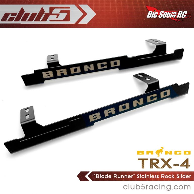 Club 5 Racing Blade Runner Stainless Steel TRX-4 2021 Ford Bronco Rock Sliders