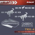 Club 5 Racing Traxxas TRX-4 2021 Ford Bronco Body Decals - Silver