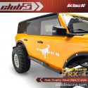 Club 5 Racing Traxxas TRX-4 2021 Ford Bronco Body Decals - Silver - 3