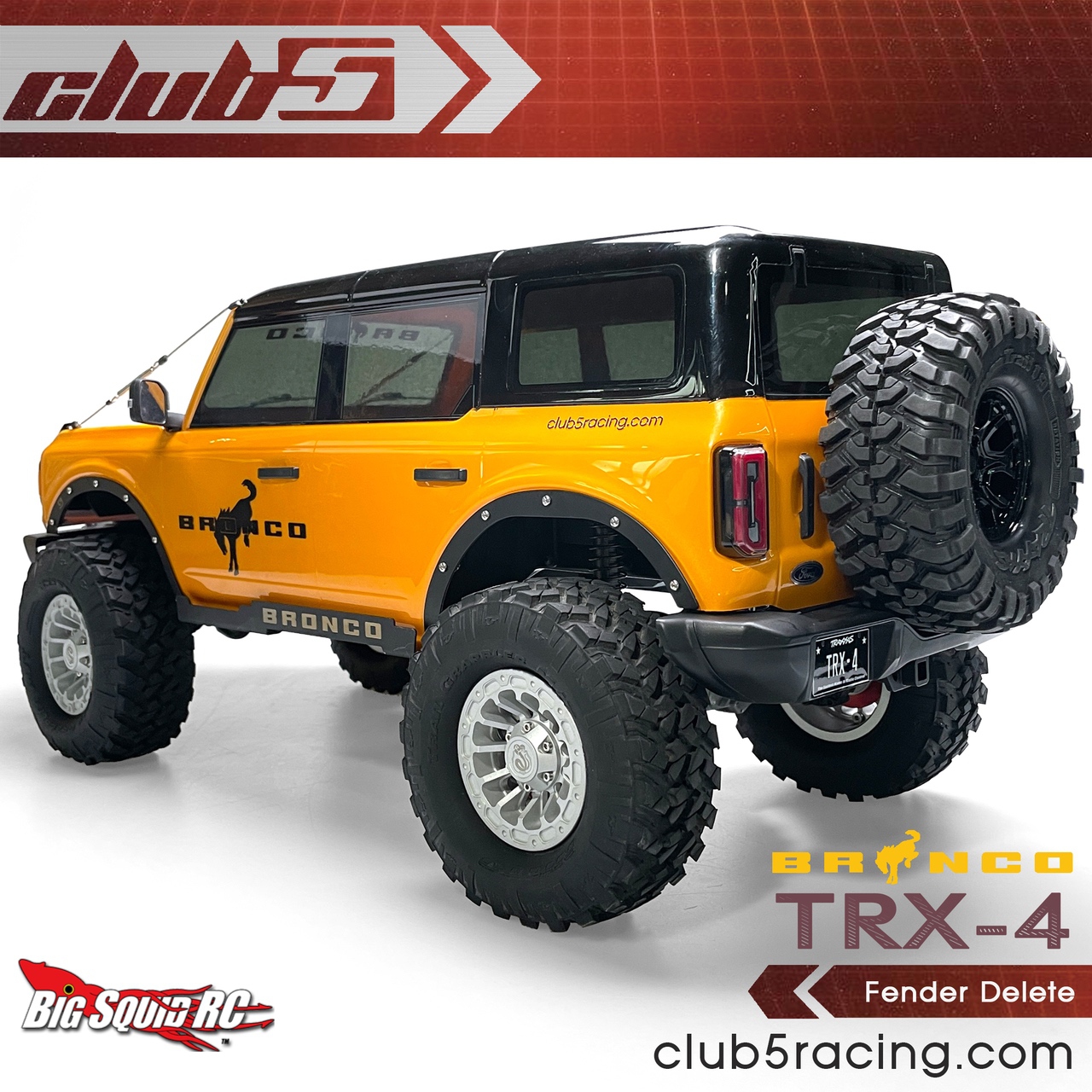 Club 5 Racing Releases a Fender Delete Kit for the Traxxas TRX4 ’21