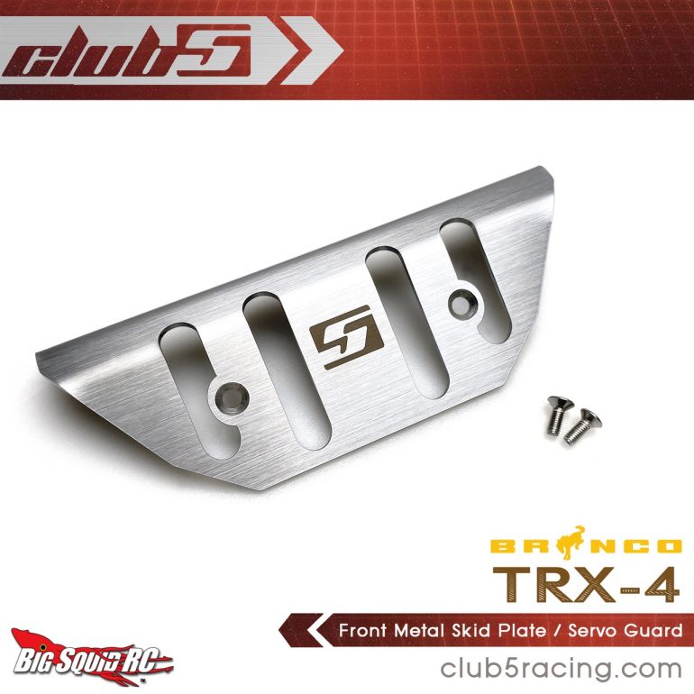 Club 5 Racing Front Metal Skid Plate - Traxxas TRX-4 2021 Ford Bronco