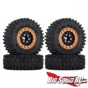 Injora Super Swamper 1-inch Beadlock Wheels - Black Gold