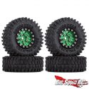 Injora Super Swamper 1-inch Beadlock Wheels - Green