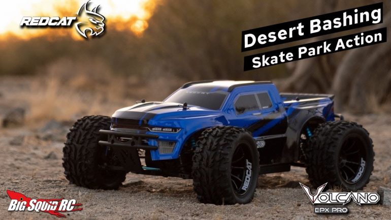 Redcat Racing Volcano EPX Pro Desert and Skate Park Bash Video