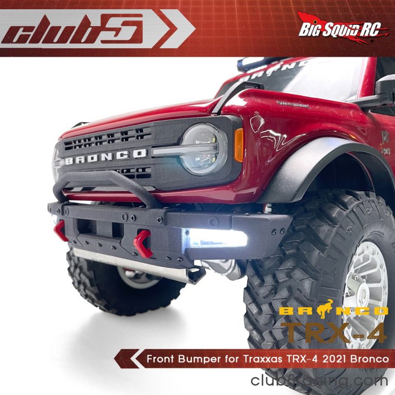 Club 5 Racing Traxxas TRX-4 2021 Ford Bronco Custom Front Bumper with LED - 3