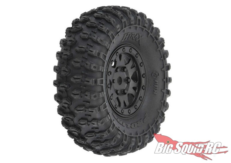 Pro-Line RC 24th Scale Hyrax 1.0 Pre-Mounted Tires Black Impulse Wheels