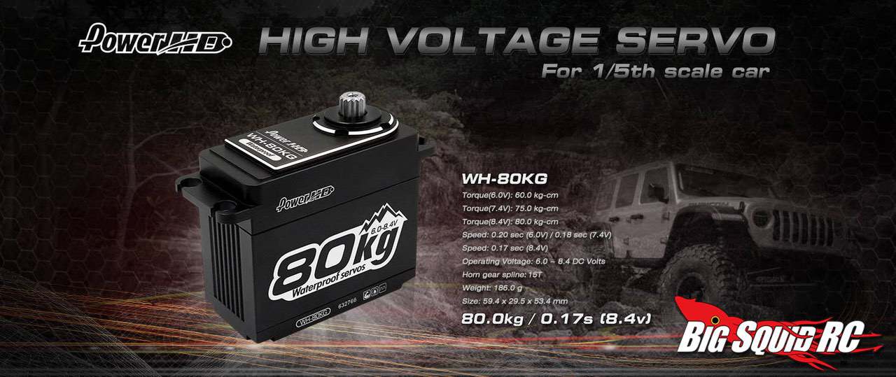 在庫即納 Power HD 高トルク大型サーボ「WH-80KG」 | サーボ