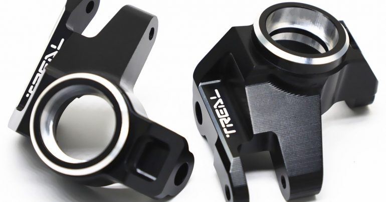 GPM RACING FRONT KNUCKLE ARM WITH STEERING ROD AXIAL RBX10 RYFT UPGRADE Parts Axi232041 Axi234020