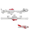 Injora Aluminum SCX6 Axle Housings - Silver - Top