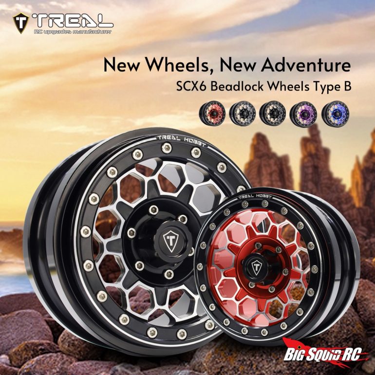 Treal SCX6 Type B Aluminum Beadlock Wheels