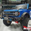 H-Tech Custom Products Traxxas TRX-4 2021 Ford Bronco Aluminum Front Bumper with Winch Fairlead and LEDs