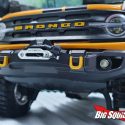 H-Tech Custom Products Traxxas TRX-4 2021 Ford Bronco Aluminum Front Bumper with Winch Fairlead and LEDs - 3