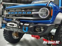 H-Tech Custom Products Traxxas TRX-4 2021 Ford Bronco Aluminum Front Bumper with Winch Fairlead and LEDs - 6
