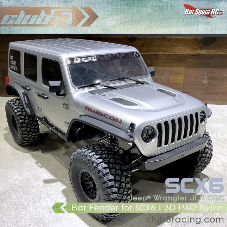 Club 5 Racing Bar Fenders for the SCX6